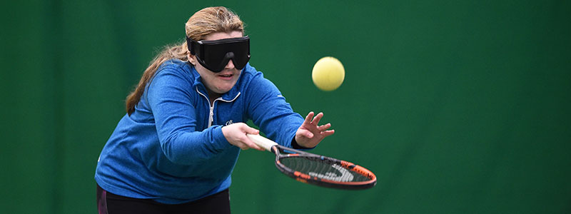 Visually impaired tennis